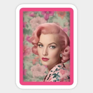 1950s Glam Woman Sticker